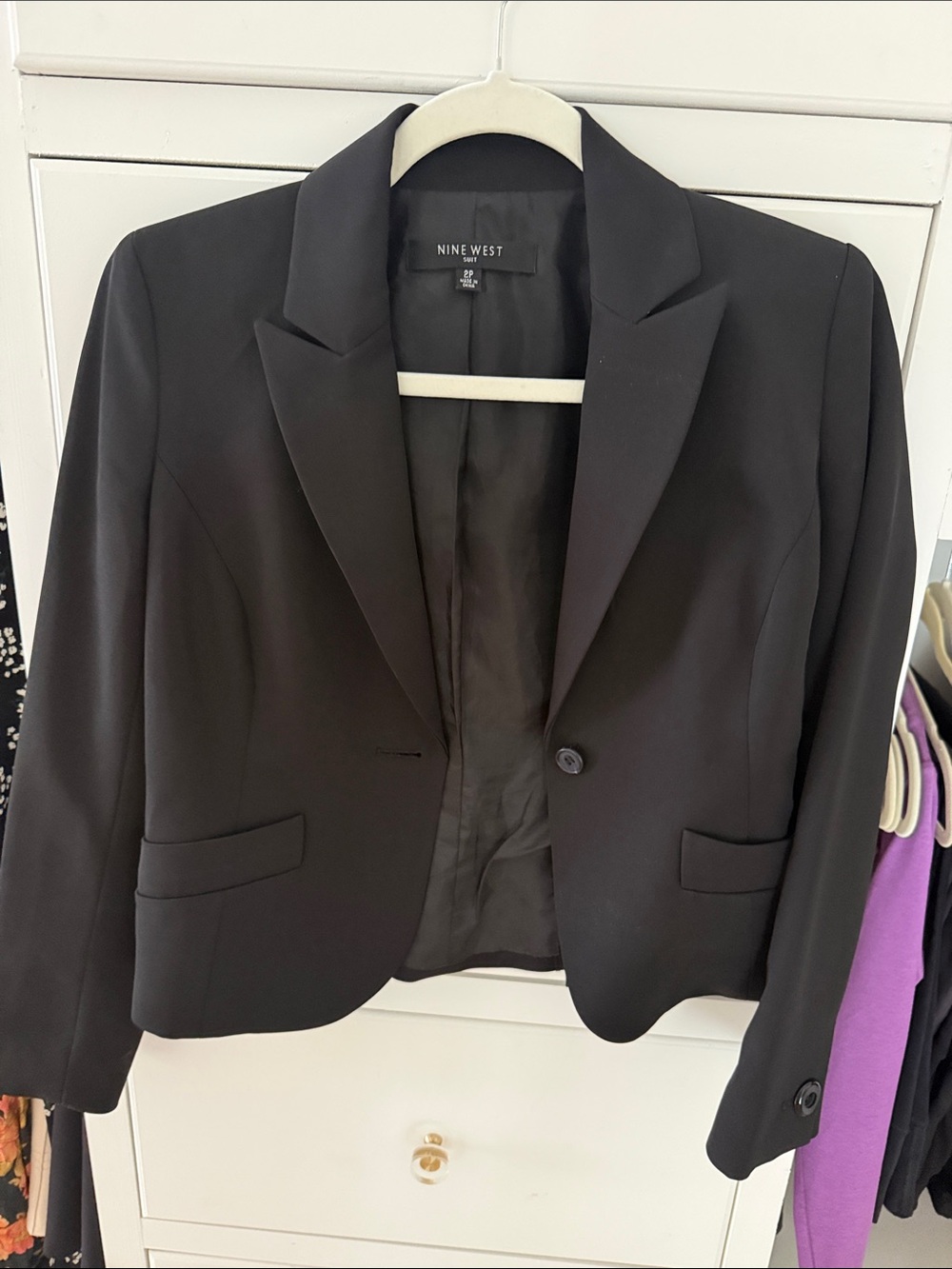 Nine West Black Women's Single-Button Blazer